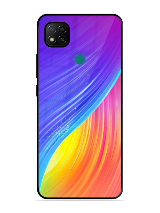 Neon Swirl Glossy Soft Edge Case for Xiaomi Redmi 9 Activ Chachhi