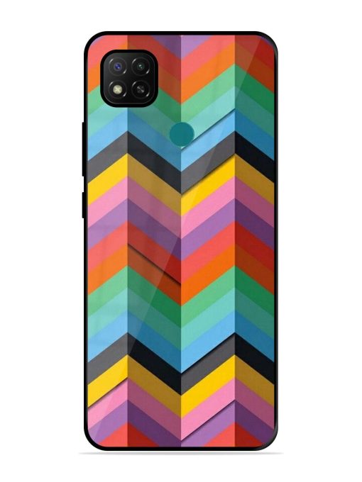 Colorful Zigzag Glossy Soft Edge Case for Xiaomi Redmi 9 Activ Chachhi