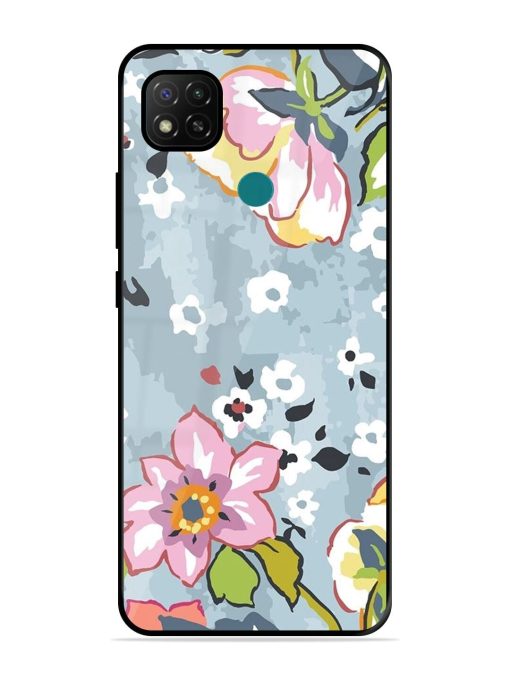 Floral Fantasy Glossy Soft Edge Case for Xiaomi Redmi 9 Activ Chachhi