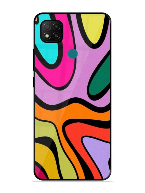 Groovy Swirls Glossy Soft Edge Case for Xiaomi Redmi 9 Activ Chachhi