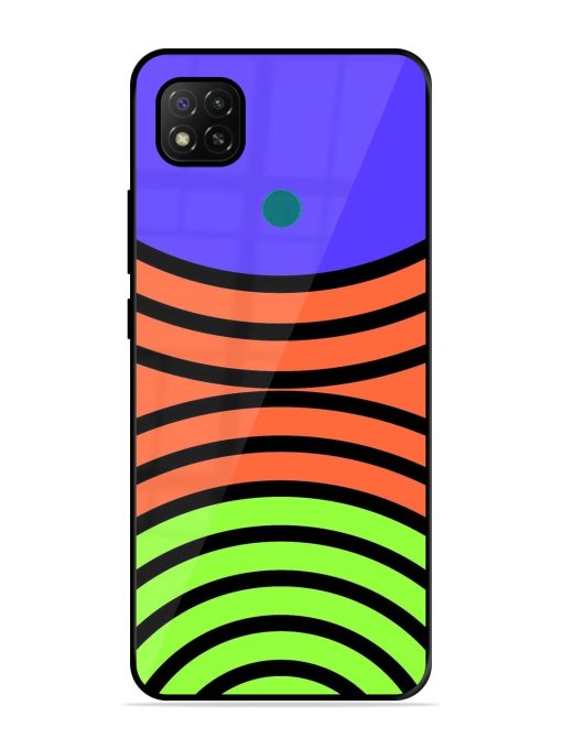 Psychedelic Stripe Symphony Glossy Soft Edge Case for Xiaomi Redmi 9 Activ Chachhi