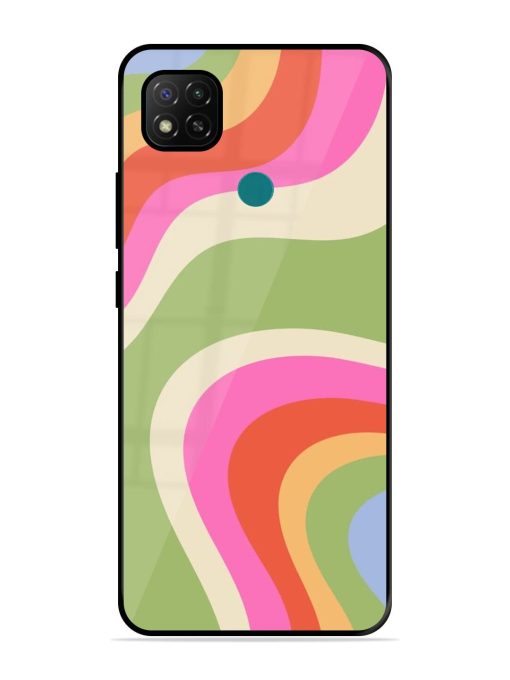 Wavy Rainbow Wonderland Glossy Soft Edge Case for Xiaomi Redmi 9 Activ