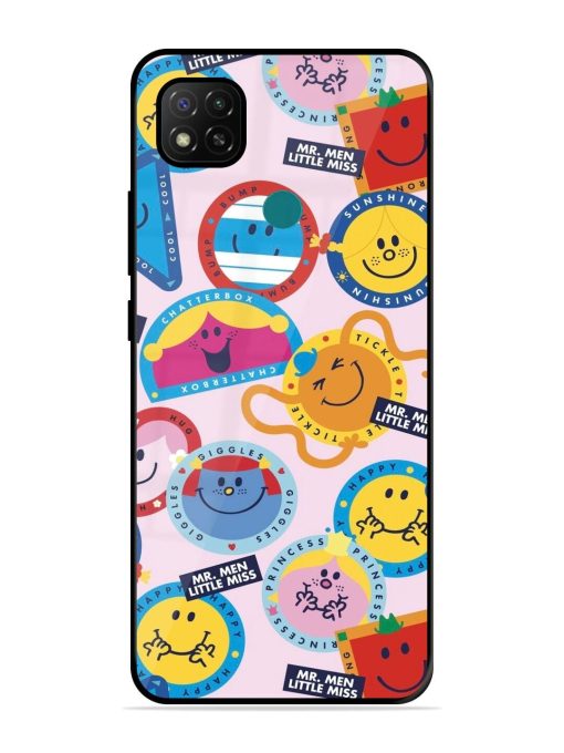 Whimsical Mr. Men & Little Miss Glossy Soft Edge Case for Xiaomi Redmi 9 Activ