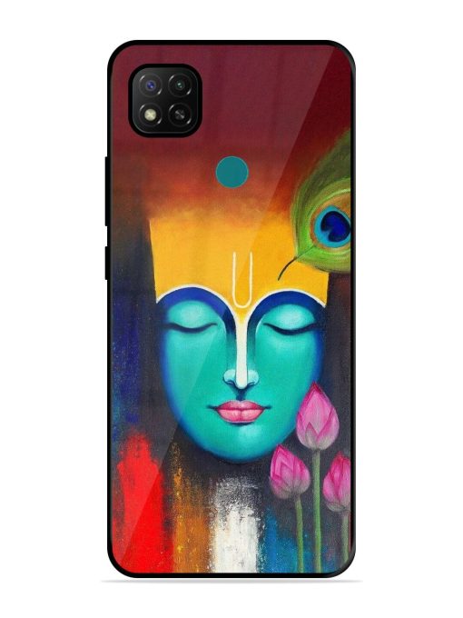 Divine Tranquility: The Face Of Krishna Glossy Soft Edge Case for Xiaomi Redmi 9 Activ Chachhi