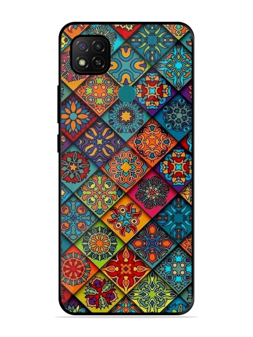 Patchwork Mandala Mosaic Glossy Soft Edge Case for Xiaomi Redmi 9 Activ Chachhi