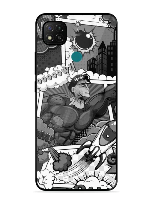 Comic Book Chaos Glossy Soft Edge Case for Xiaomi Redmi 9 Activ Chachhi