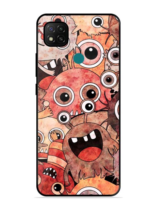 Monster Mash Glossy Soft Edge Case for Xiaomi Redmi 9 Activ Chachhi