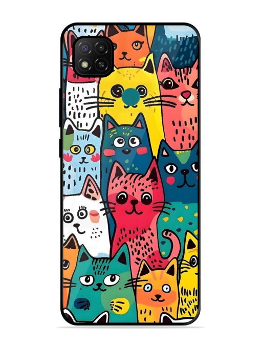 Feline Frenzy Glossy Soft Edge Case for Xiaomi Redmi 9 Activ