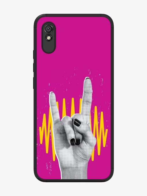 Rock Hand Glossy Soft Edge Case for Xiaomi Redmi 9I Chachhi