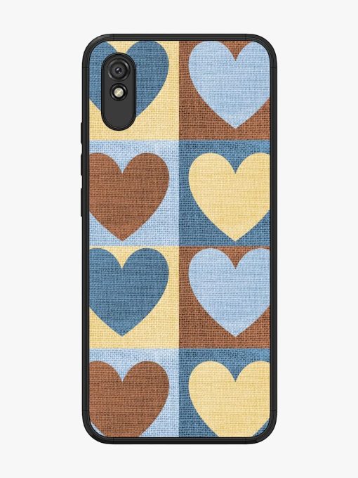 Hearts On Canvas Glossy Soft Edge Case for Xiaomi Redmi 9I Chachhi