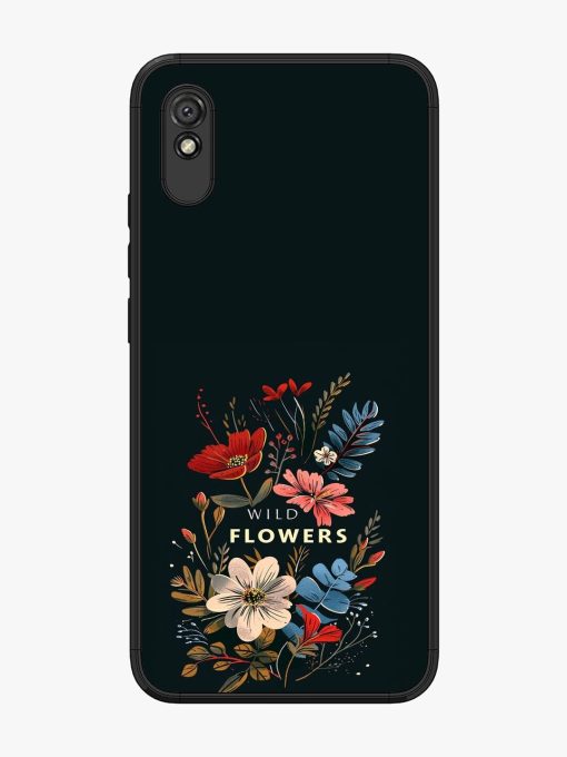 Dark Floral Glossy Soft Edge Case for Xiaomi Redmi 9I Chachhi