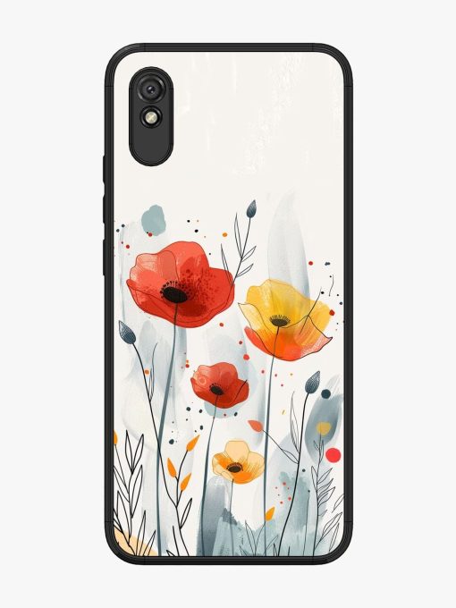 Poppy Fields Glossy Soft Edge Case for Xiaomi Redmi 9I Chachhi