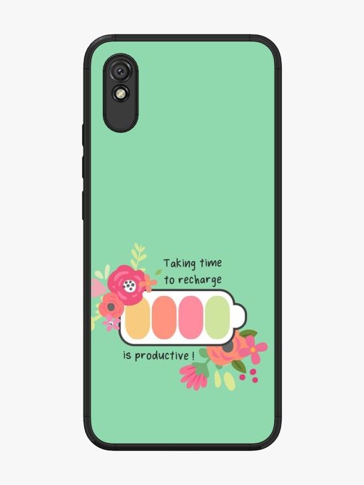 Recharge And Bloom Glossy Soft Edge Case for Xiaomi Redmi 9I Chachhi