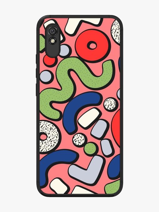 Groovy Geometric Shapes Glossy Soft Edge Case for Xiaomi Redmi 9I Chachhi