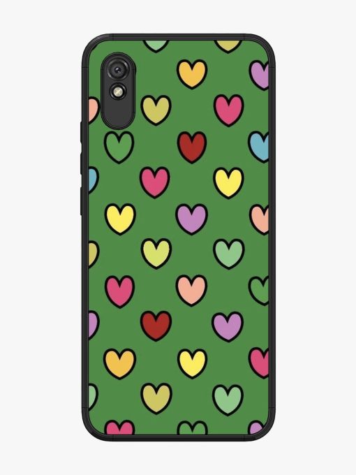 Rainbow Heart Parade Glossy Soft Edge Case for Xiaomi Redmi 9I Chachhi