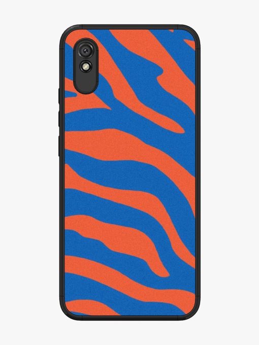 Zebra Stripes In Blue And Orange Glossy Soft Edge Case for Xiaomi Redmi 9I Chachhi