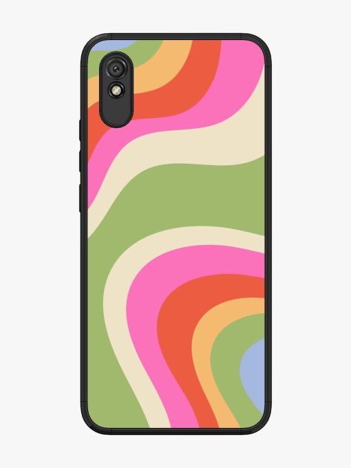 Wavy Rainbow Wonderland Glossy Soft Edge Case for Xiaomi Redmi 9I Chachhi