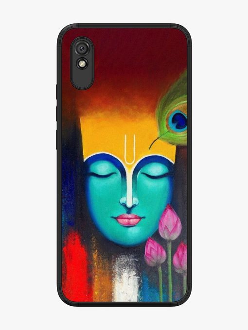 Divine Tranquility: The Face Of Krishna Glossy Soft Edge Case for Xiaomi Redmi 9I Chachhi