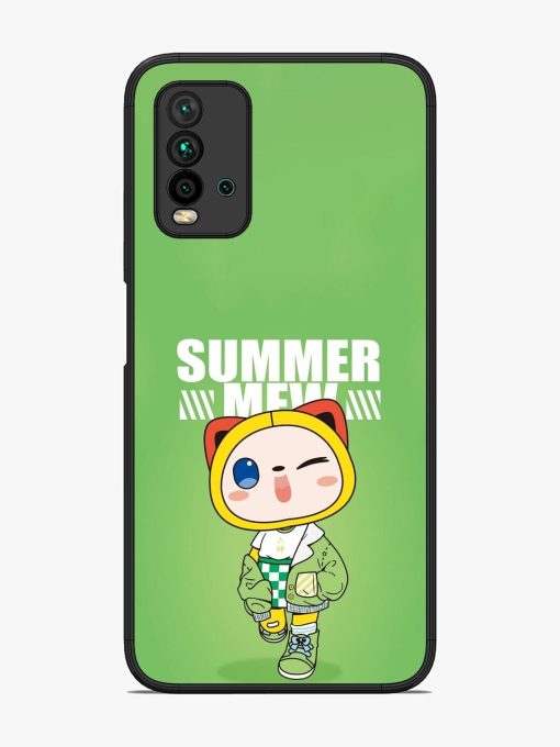 Purrfect Summer Glossy Soft Edge Case for Xiaomi Redmi 9 Power Chachhi