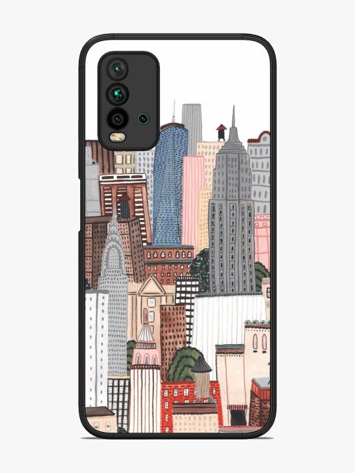 Cityscape Dreams Glossy Soft Edge Case for Xiaomi Redmi 9 Power Chachhi