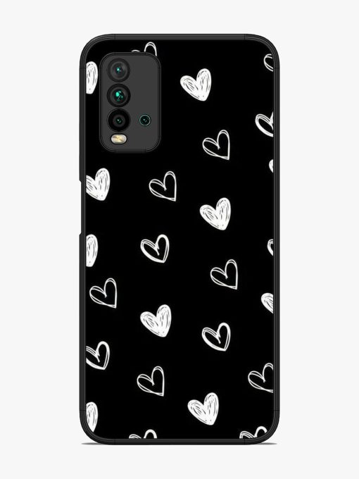 Scattered Hearts Glossy Soft Edge Case for Xiaomi Redmi 9 Power Chachhi