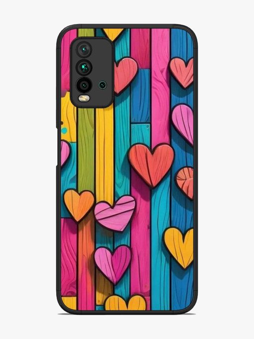 Rainbow Of Hearts Glossy Soft Edge Case for Xiaomi Redmi 9 Power Chachhi