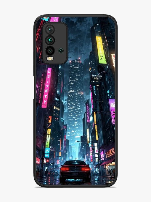 Neon Nightscape Glossy Soft Edge Case for Xiaomi Redmi 9 Power Chachhi