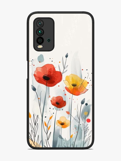 Poppy Fields Glossy Soft Edge Case for Xiaomi Redmi 9 Power Chachhi