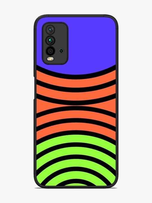 Psychedelic Stripe Symphony Glossy Soft Edge Case for Xiaomi Redmi 9 Power Chachhi