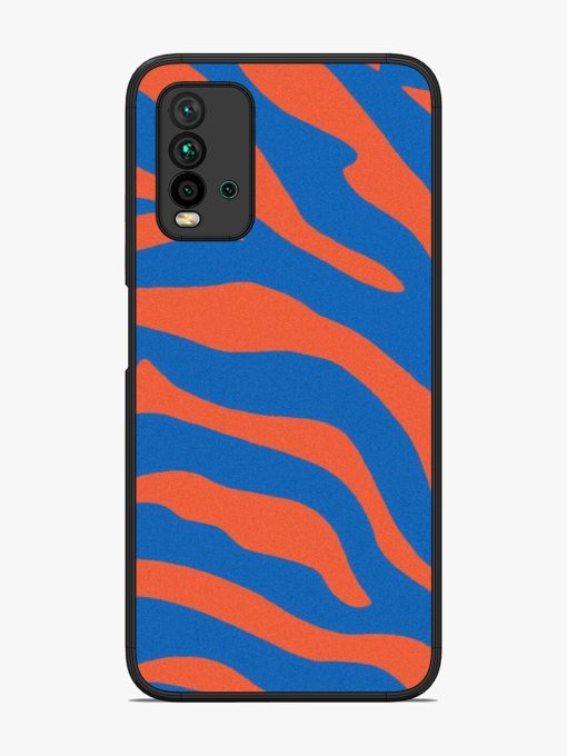 Zebra Stripes In Blue And Orange Glossy Soft Edge Case for Xiaomi Redmi 9 Power Chachhi