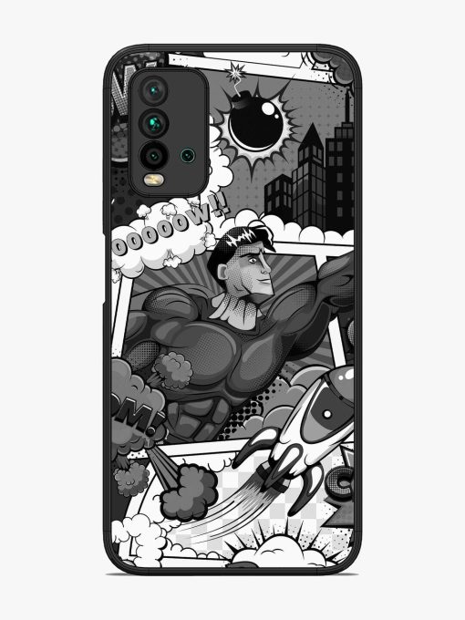 Comic Book Chaos Glossy Soft Edge Case for Xiaomi Redmi 9 Power Chachhi