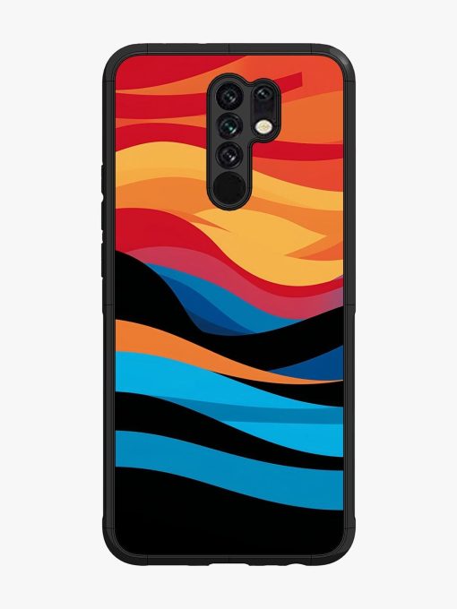 Blazing Currents Glossy Soft Edge Case for Xiaomi Redmi 9 Prime Chachhi