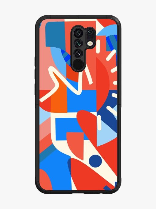 Abstract Harmony Glossy Soft Edge Case for Xiaomi Redmi 9 Prime Chachhi