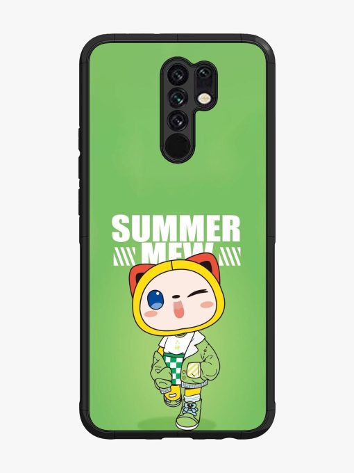 Purrfect Summer Glossy Soft Edge Case for Xiaomi Redmi 9 Prime