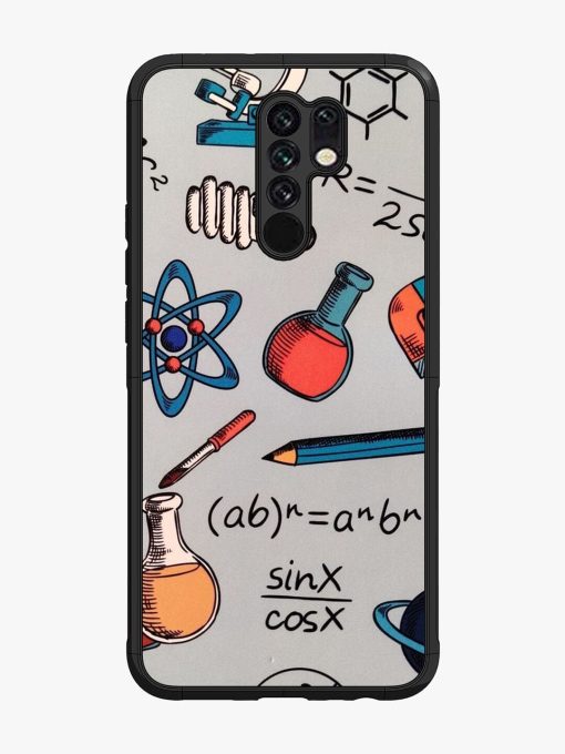 Science Doodle Glossy Soft Edge Case for Xiaomi Redmi 9 Prime Chachhi