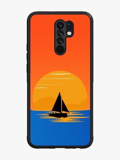 Sunset Sail Glossy Soft Edge Case for Xiaomi Redmi 9 Prime Chachhi