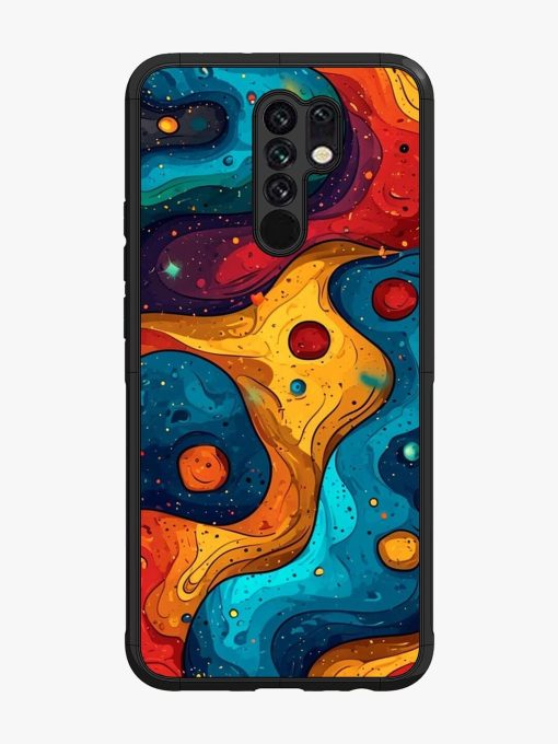 Cosmic Swirl Glossy Soft Edge Case for Xiaomi Redmi 9 Prime Chachhi