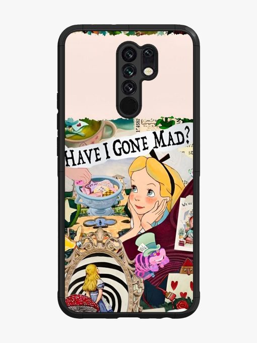 Mad Hatter'S Collage Glossy Soft Edge Case for Xiaomi Redmi 9 Prime Chachhi