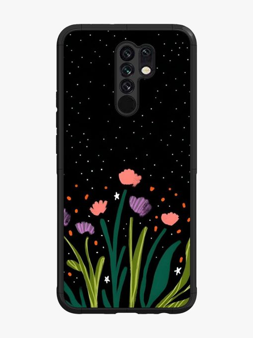 Midnight Bloom Glossy Soft Edge Case for Xiaomi Redmi 9 Prime