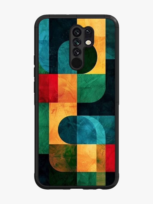 Geometric Harmony Glossy Soft Edge Case for Xiaomi Redmi 9 Prime Chachhi