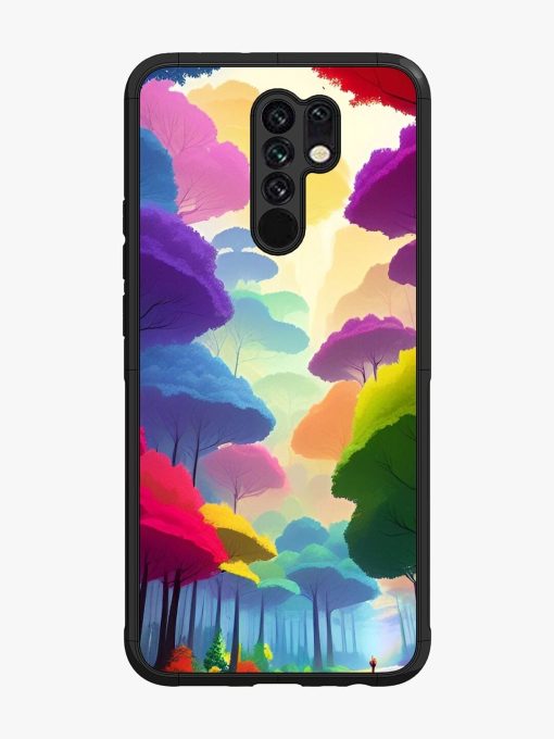 Rainbow Road Glossy Soft Edge Case for Xiaomi Redmi 9 Prime Chachhi