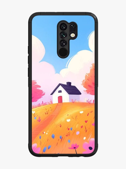 Hilltop Haven Glossy Soft Edge Case for Xiaomi Redmi 9 Prime Chachhi