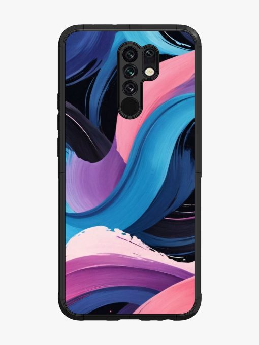 Whimsical Waves Glossy Soft Edge Case for Xiaomi Redmi 9 Prime