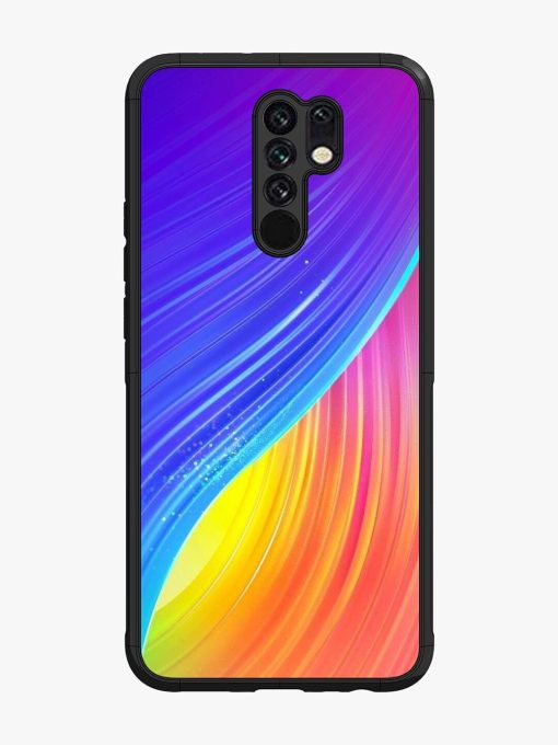 Neon Swirl Glossy Soft Edge Case for Xiaomi Redmi 9 Prime Chachhi