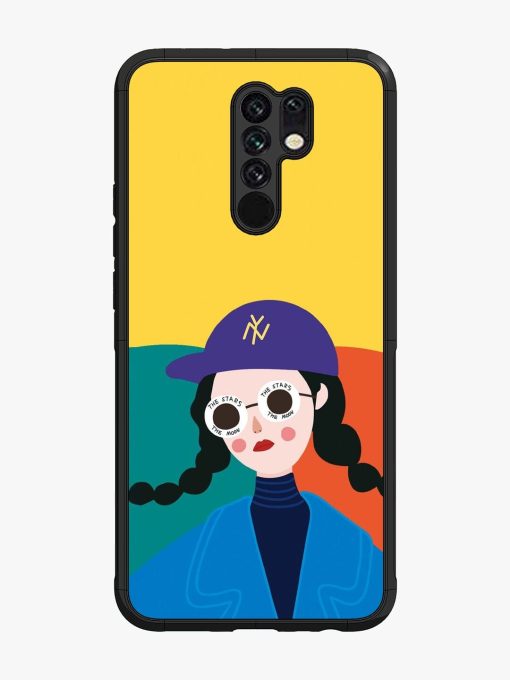 Starry-Eyed Girl Glossy Soft Edge Case for Xiaomi Redmi 9 Prime