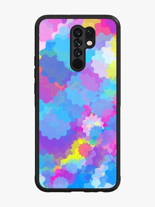 Psychedelic Cloud Burst Glossy Soft Edge Case for Xiaomi Redmi 9 Prime Chachhi