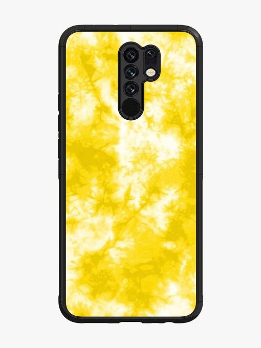 Golden Tie-Dye Twirl Glossy Soft Edge Case for Xiaomi Redmi 9 Prime Chachhi