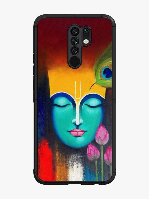 Divine Tranquility: The Face Of Krishna Glossy Soft Edge Case for Xiaomi Redmi 9 Prime Chachhi