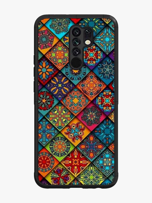 Patchwork Mandala Mosaic Glossy Soft Edge Case for Xiaomi Redmi 9 Prime Chachhi