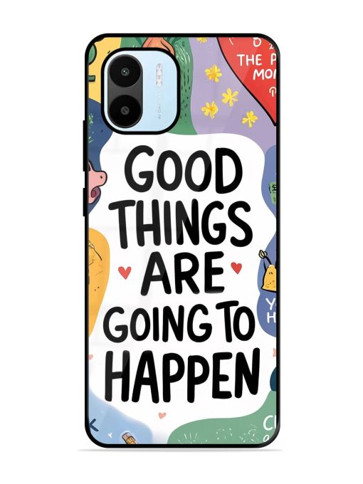 Uplifting Scribbles Glossy Soft Edge Case for Xiaomi Redmi A1 (2022) Chachhi